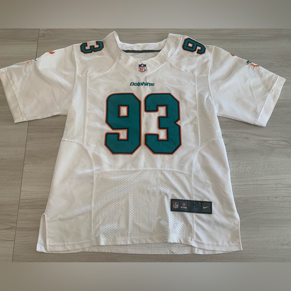 Nike Miami Dolphins Mens Jersey White Medium Ndamukong Suh #93 NFL Football - Picture 1 of 9